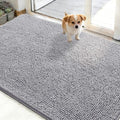 OLANLY Dog Door Mat for Muddy Paws 48x30, Super Absorbent Chenille Mud Mat by OLANLY