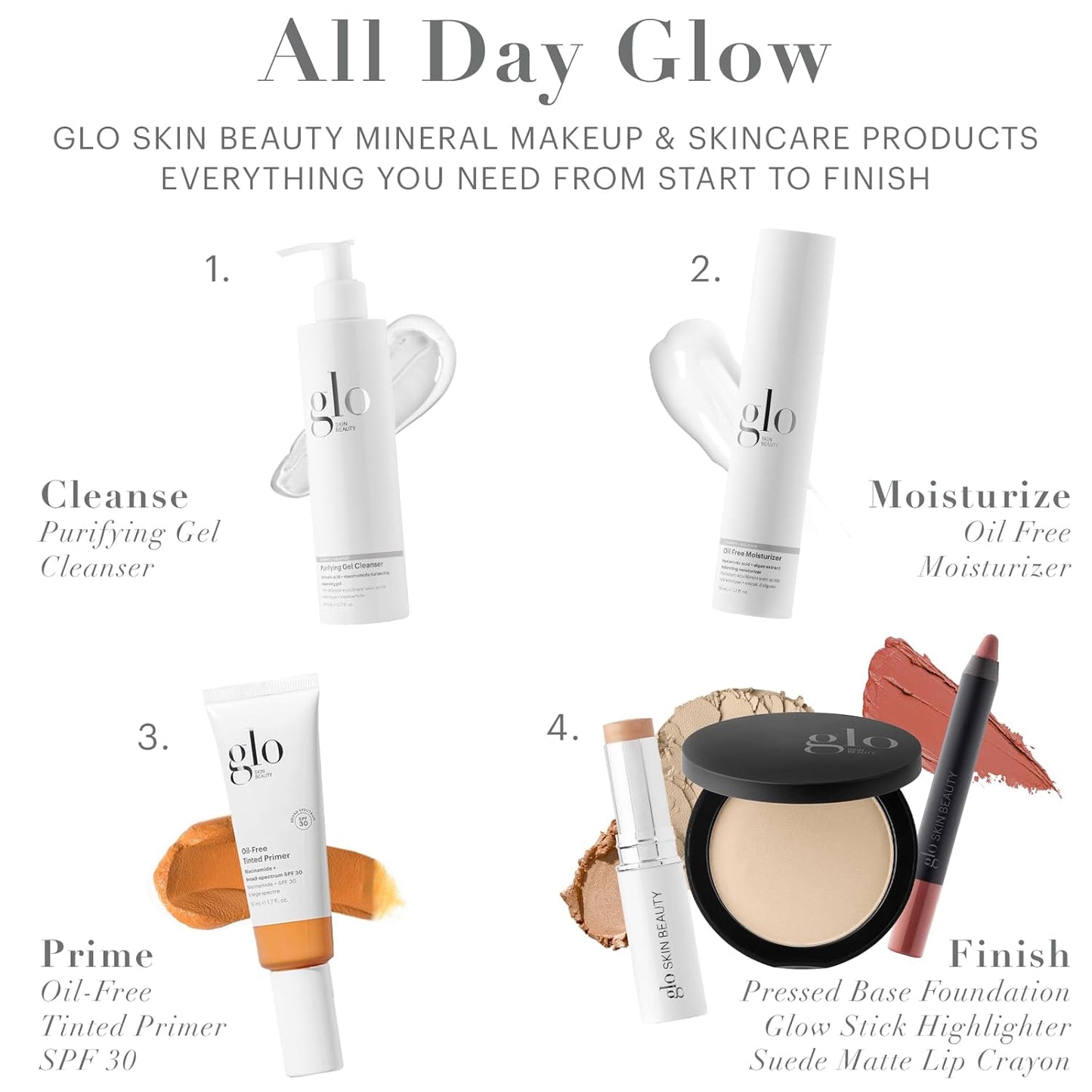 Glo Skin Beauty Pressed Base Powder Foundation Makeup (Golden Medium) - Flawless Coverage for a Radiant Natural, Second-Skin Finish