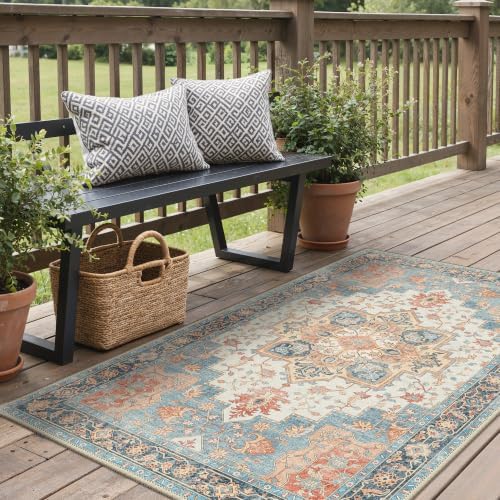 GENIMO Indoor Outdoor Rug, Washable - Image 4