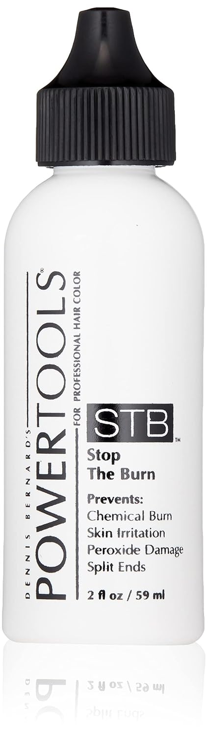 POWERTOOLS STB, The Original Stop The Burn 2 oz | Mix Directly Into Hair Color Formula To Lessen Scalp Irritation From Hair Color