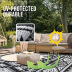 OLANLY Outdoor Rug 5x8 ft Waterproof Reversible Boho Mat - Image 4
