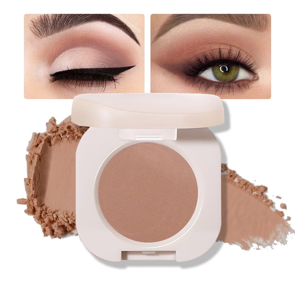 Pressed Single Matte Eyeshadow Palette Makeup, Brown eyeshadow For Women, Pigmented Waterproof Sombras Para Ojos, Single Pressed Powder Vegan, Talc, Paraben & Cruelty Free(05)