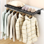 Balcony Clothes Drying Rack, Over-the-Railing Clothes Hanger by Unknown