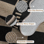 Checkered 2x6 Kitchen Runner Rug, Washable Rugs - Image 4