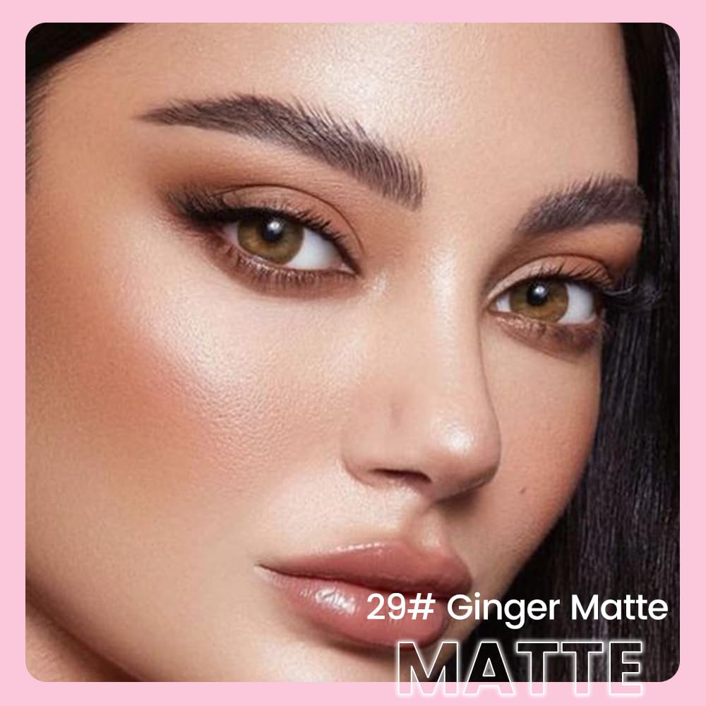 Kaely 2in1 Cream Eye Shadow Brightener Sticks for Eyes, Pencil Eyeshadow Applicator Stick Waterproof Pigmented, Eye Shadow Palette Highlighter Makeup, sombras para ojos, 29 Ginger Matte