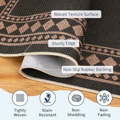 GarveeHome Solid Rugs Washable 8x10 Area Rug - Image 4