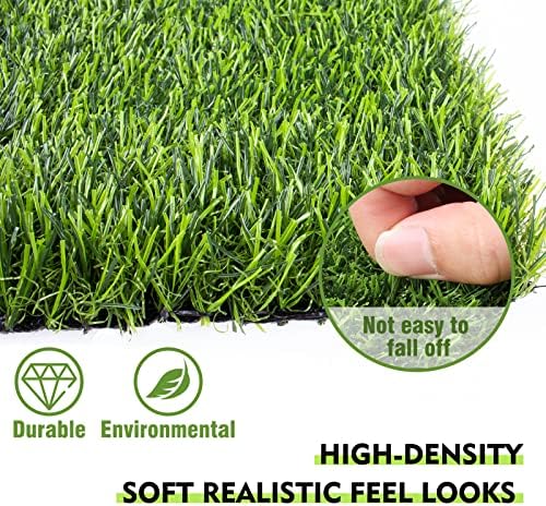 Kesfey Grass Placemats 12"x12"Golf Artificial Fake Grass Squares Turf Patch - Image 4