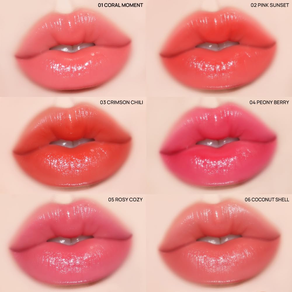 YNM Candy Gloss Balm (06 COCONUT SHELL, 3g) (+9 colors) K-beauty, Tinted, Color Lipstick Balm, Glossy, Moisture, korean, Jelly lips, Non-Sticky and Long-lasting