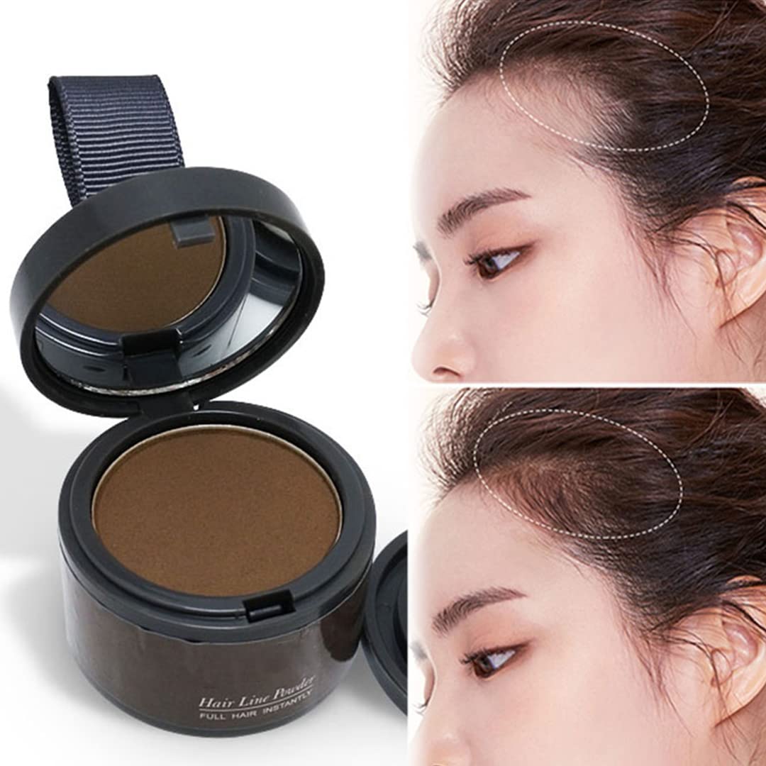 Hairline Powder (Light Cafe) - Hair Root Dye, Hair Color Shadow, Thin Hair Touch-Up Powder, 4g