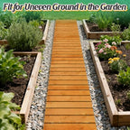 MEWTOGO 12ft Wooden Garden Pathway, Pool Walkway - Image 4