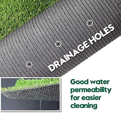 Artificial Grass Turf 10FTX52FT, 38inch 4 Tone Realistic Synthetic Thick Fake - Image 4