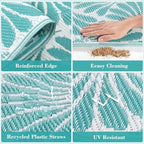 Lahome Outdoor Rugs for Picnic Camping 6x9 - Image 6