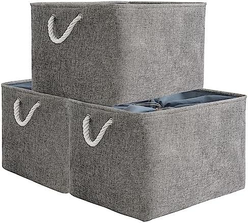 TheWarmHome Storage Baskets for Organizing, Sturdy Fabric Storage Basket by TheWarmHome