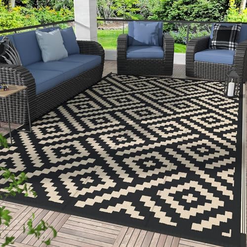 GENIMO Outdoor Rug, Waterproof Plastic Rugs by GENIMO