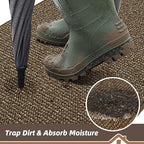 BEQHAUSE Dirt Trapper Door Mat 17" x 30", Non-Slip Doormats - Image 3