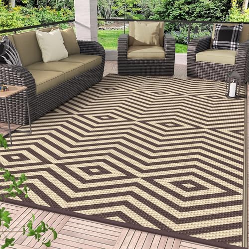 GENIMO Outdoor Rug, Waterproof Plastic Rugs by GENIMO