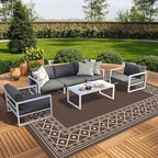 GENIMO Outdoor Rug, Waterproof Plastic Rugs 10'x14' by GENIMO