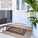 Gardenised Natural Coir and Non-Slip Rubber Doormat - Image 2
