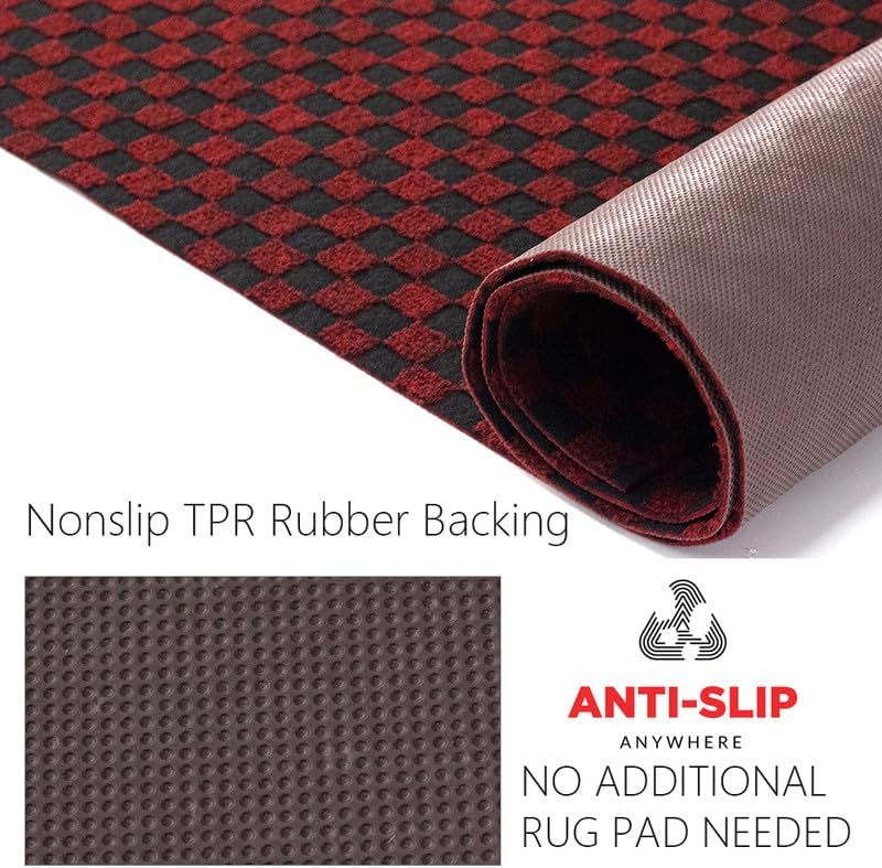 Petgrow Hallway Runner Rug 2FTX25FT, Super Skid Resistant TPR Backing Area Rug - Image 3
