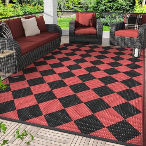 GENIMO Outdoor Rug, Waterproof Plastic Rugs by GENIMO