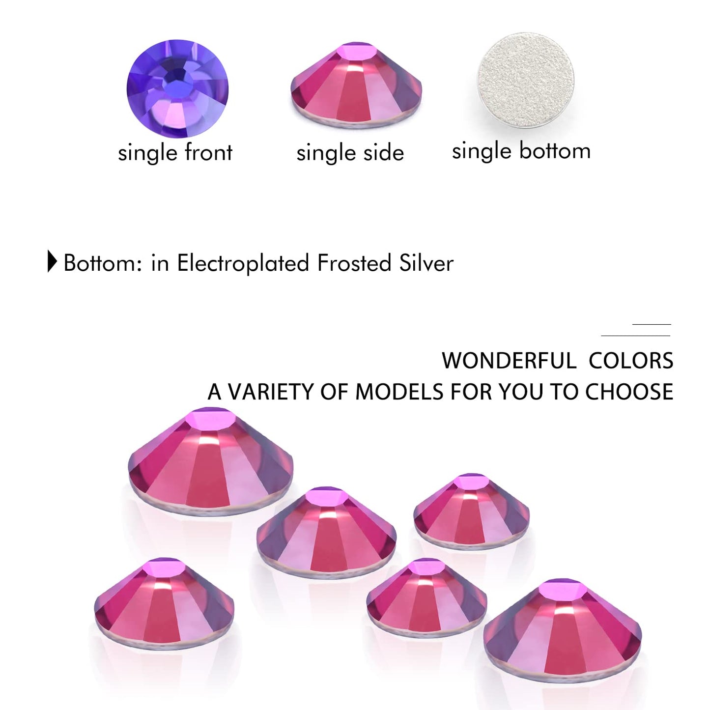 1440Pcs Purple Velvet Crystal Rhinestones,Glass Flatback Rhinestones Gemstones Small for Nail Face Makeup Art Crafts Clothes Decoration - (SS10,2.8mm,Purple Velvet)