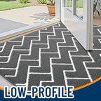 OLANLY Front Door Mat 59x35, Low-Profile Easy Clean Doormat - Image 3