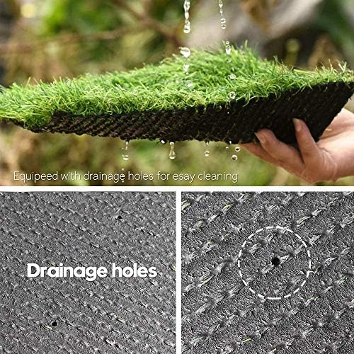 Deluxe Realistic Artificial Grass Turf 8FTX33FT, 1.37" Thick 70 oz Face Weight - Image 4