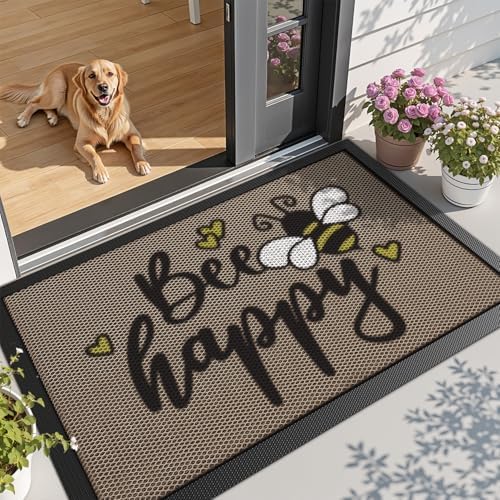 LUMI Outside Welcome Door Mat 36x59, Non-Slip Durable Rubber Easy Clean by LUMI