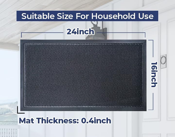 Muddy Mat® Meshy Mat™ Door Mat Heavy-Duty Quick-Dry Floor Mat, Sand & Dirt - Image 2