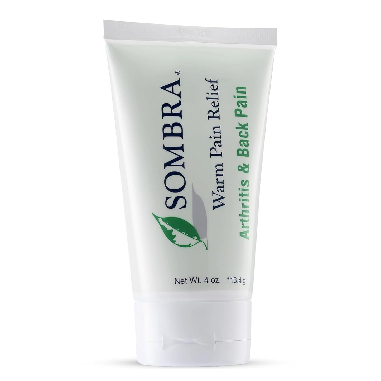 Sombra Warm Pain Relief Gel, Warm Relief for Arthritis and Chronic Pain Pre-Workout Muscle Rub Vegan Formula Free of Artificial Fragrances, Dyes, NSAIDs, Wax, Petroleum, Alcohol - 4oz Tube