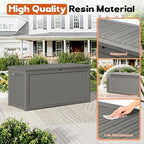 Outdoor Storage Box, Resin Deck Boxes Indoor and outdoor, Waterproof Storage - Image 4