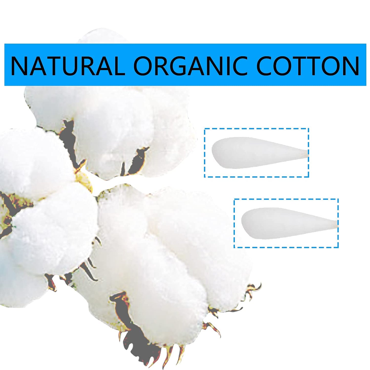 6 Inch Long Cotton Swabs (Large Size) 600pcs for Pets, Gun Cleaning or Makeup