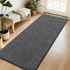 BEQHAUSE Dirt Trapper Door Mat 32"x72", Non-Slip Washable Doormat by BEQHAUSE
