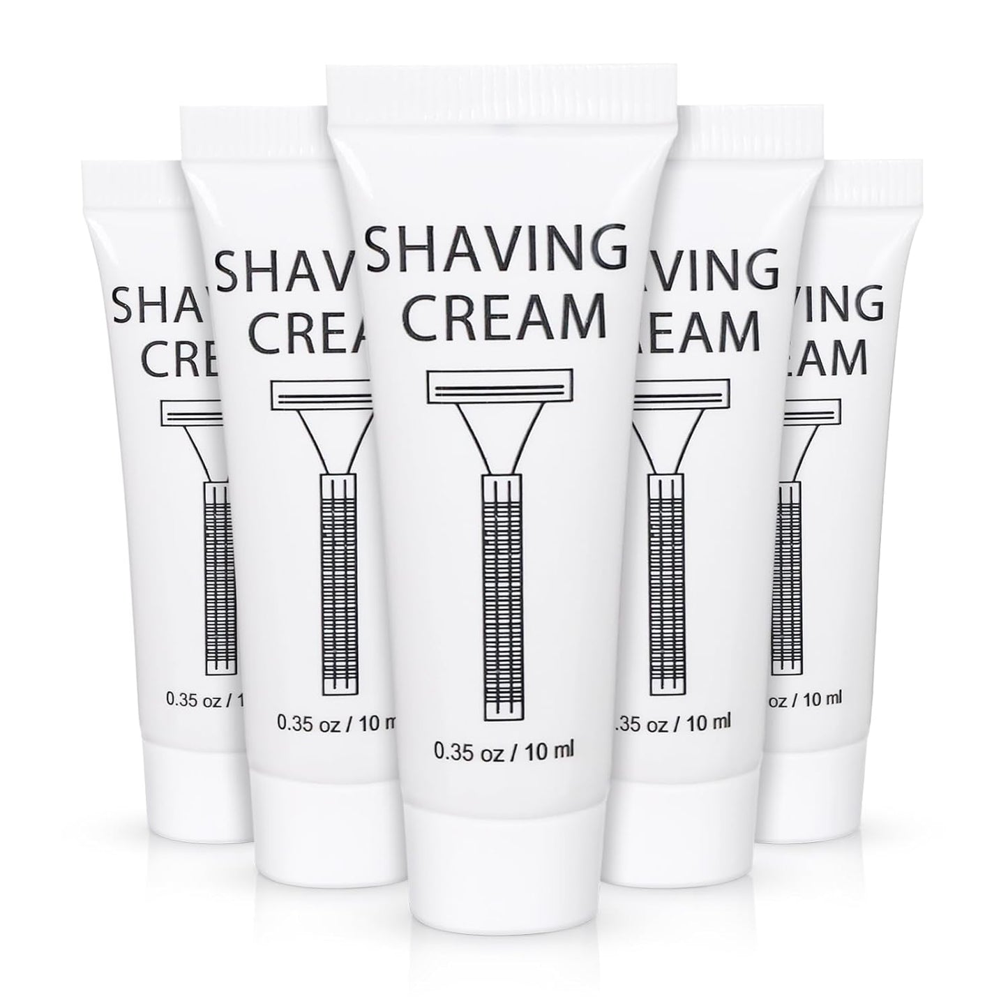 Pack of 20 Disposable Shaving Cream Bulk, Individually Wrapped, 10g/0.35 oz, Travel Size Hotel Toiletries Amenities