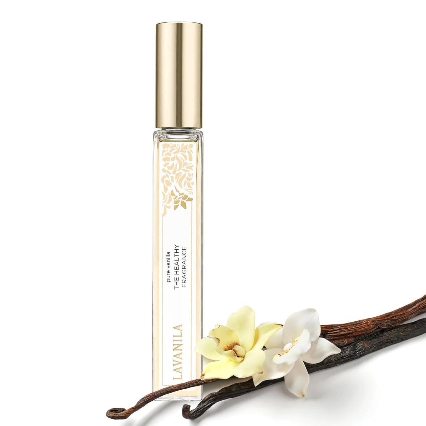 Lavanila Pure Vanilla Travel Size Roller Perfume for Women, 0.32 Oz - Pure Madagascar Vanilla & Creamy Tonka Bean, The Healthy Fragrance, Clean and Natural