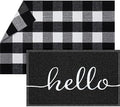 Geelin 2 Pcs Layered Hello Doormat by Geelin