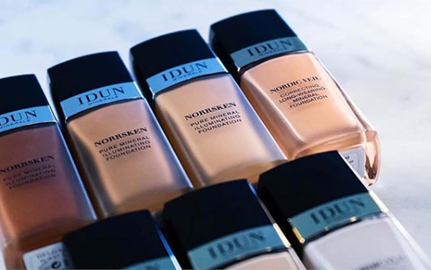 Liquid Norrsken Foundation - Silky Smooth Coverage - Luminous, Dewy Finish for Dry and Dull Skin - Water Resistant and Vegan Makeup - 223 Ingeborg - Warm Medium Brown - 1.01 oz