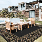 GENIMO Outdoor Rug, Waterproof Plastic Rugs 10'x20' - Image 2
