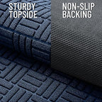 OLANLY Front Door Mat Outside Entrance 47x17, Heavy-Duty Rubber Doormat - Image 4