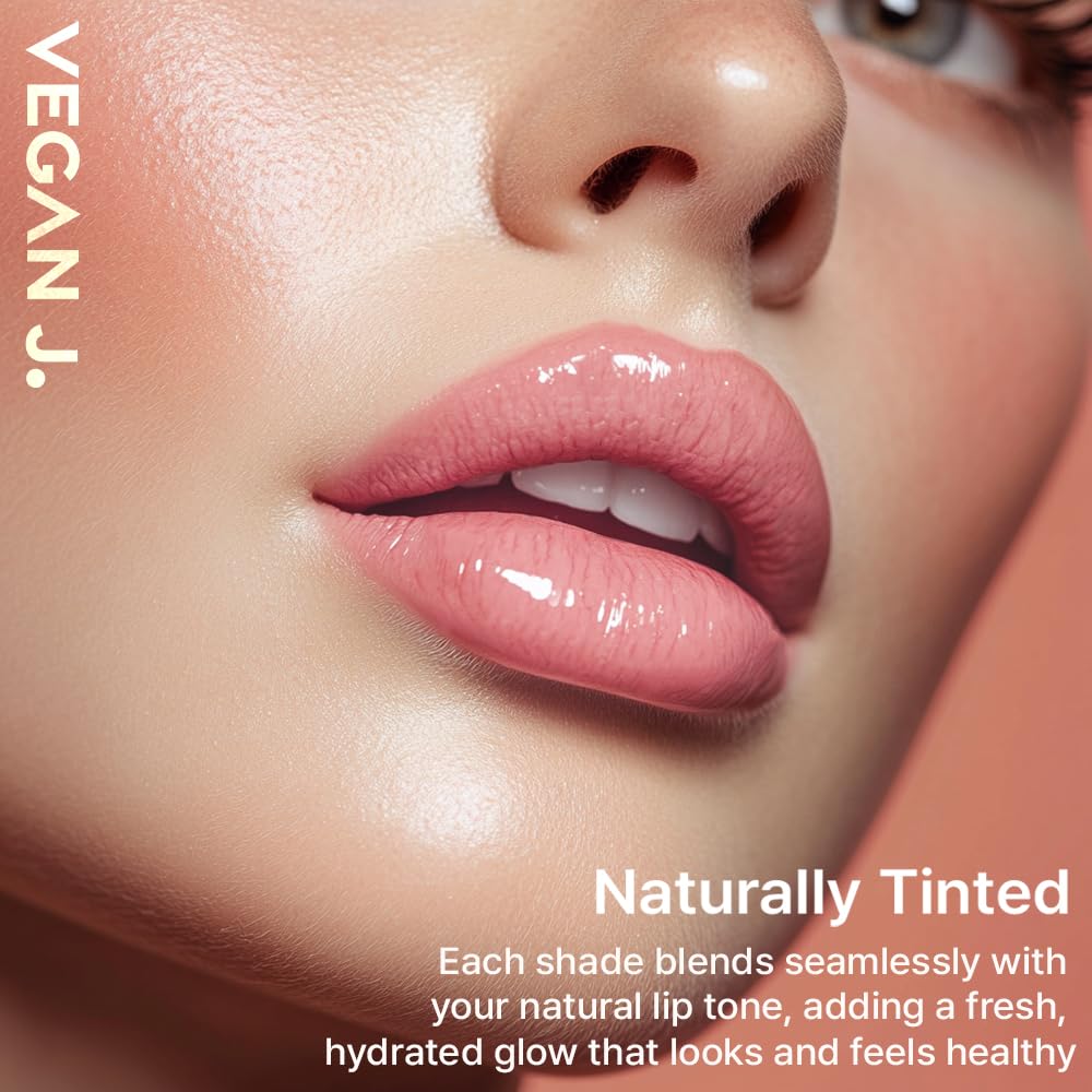 Lip Balm – Long-Lasting Hydration with Natural Color – Korean Beauty, Oasis Plant Complex, Silicone-Free, Vegan & Cruelty-Free Lip Care (001 Nude Pink)
