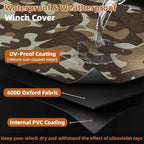 Waterproof Winch Cover for 8500-12000 lb Winches, Camouflage - Image 5