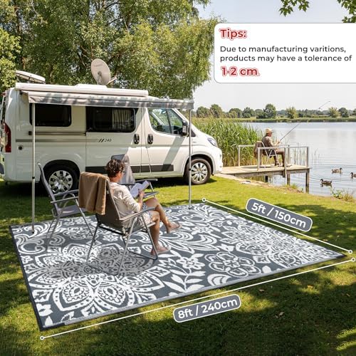 Findosom Waterproof Outdoor Rug 5' x 8' - Image 2