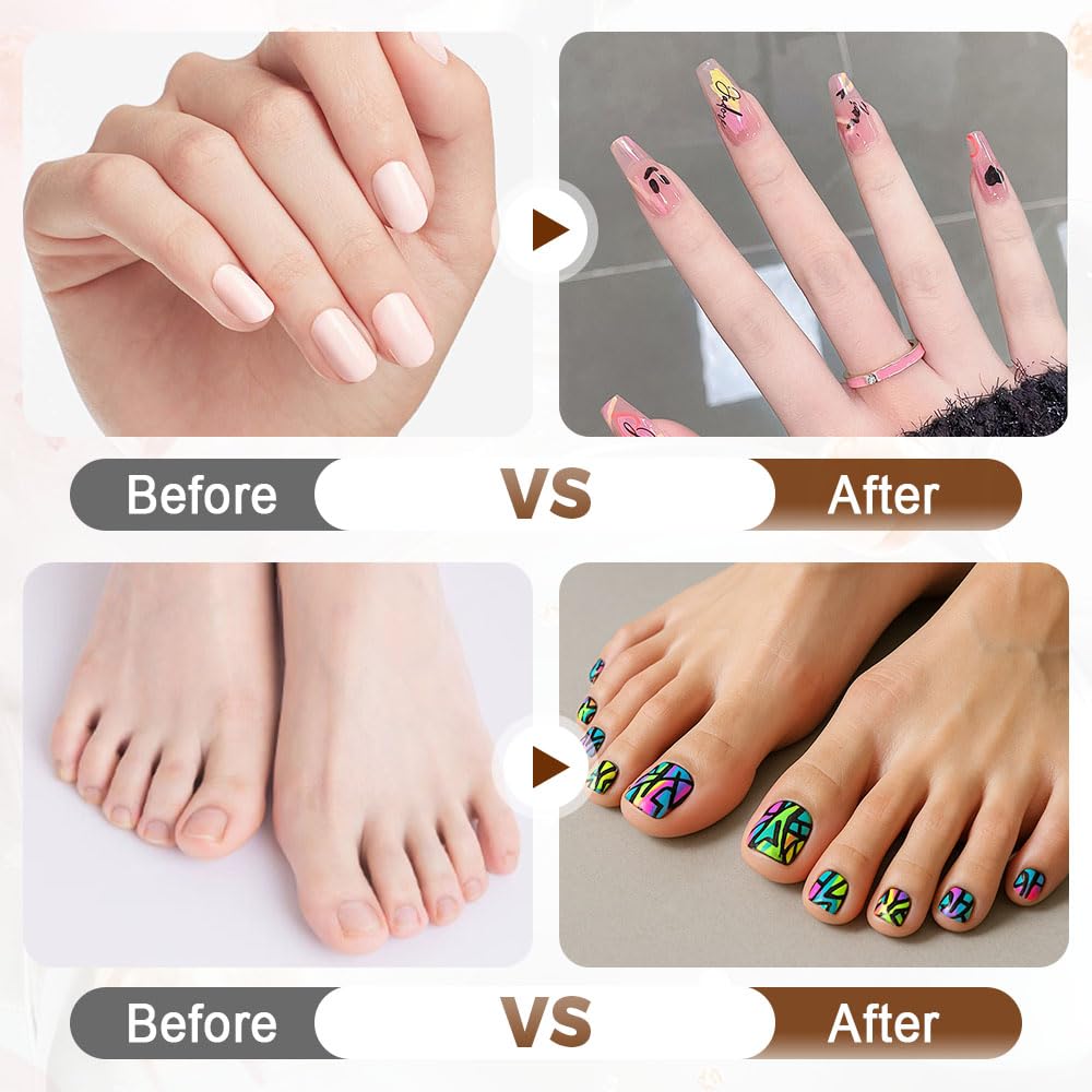 12 Colors Nail Art Pens Set, 2025 New Nail Art Markers Polish Pen for 3D Nail Art, Nail Art Tools for Dotting Drawing Painting Point Liner DIY (1 set)