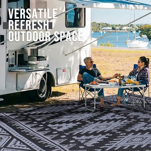 OLANLY Outdoor Rug 5x8 ft Waterproof Reversible Boho Mat - Image 7