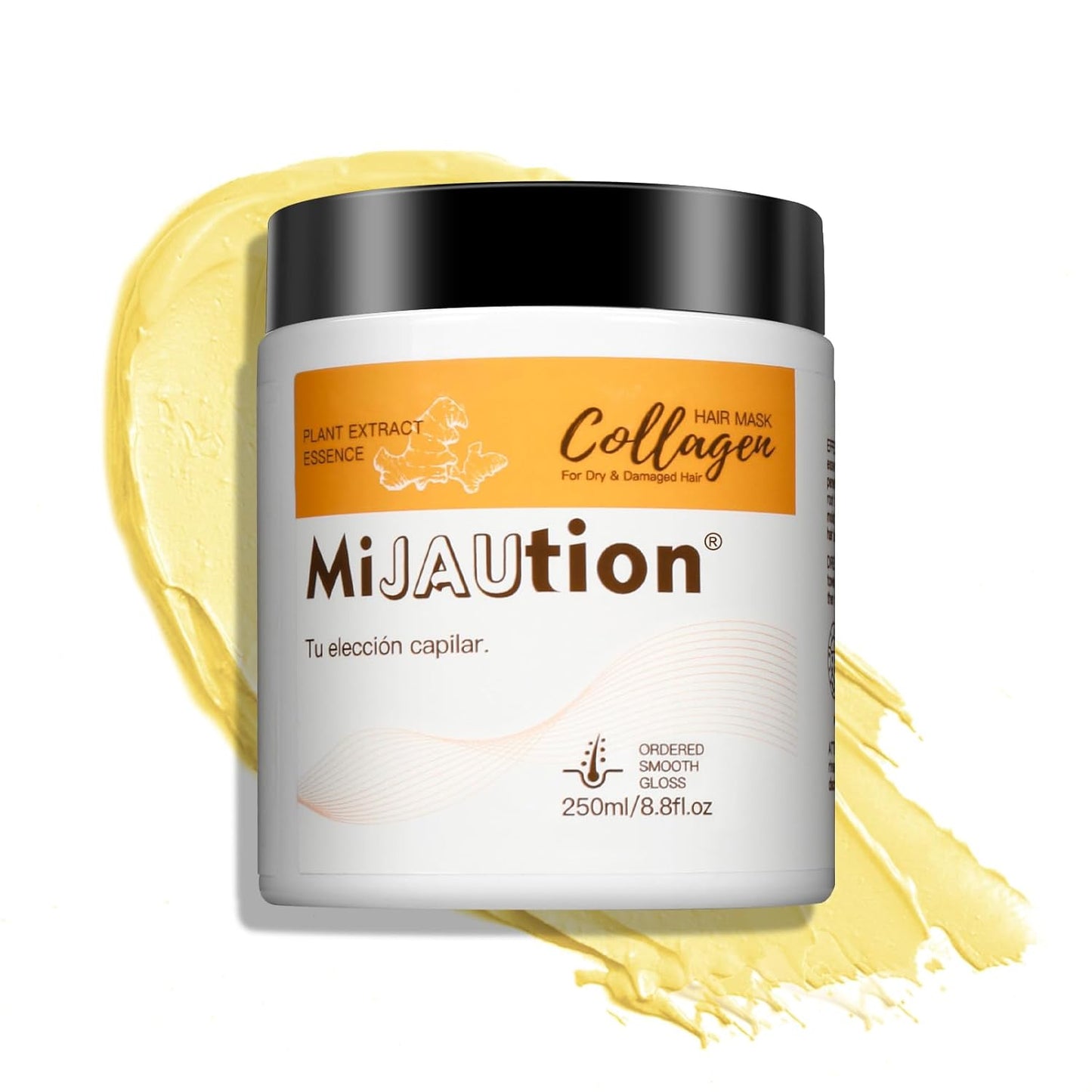 250ml Professional Deep Conditioning Collagen Protein Hair Mask with Keratin and Argan Oil for Damaged Hair, All Hair Types (8.8 fl.oz)