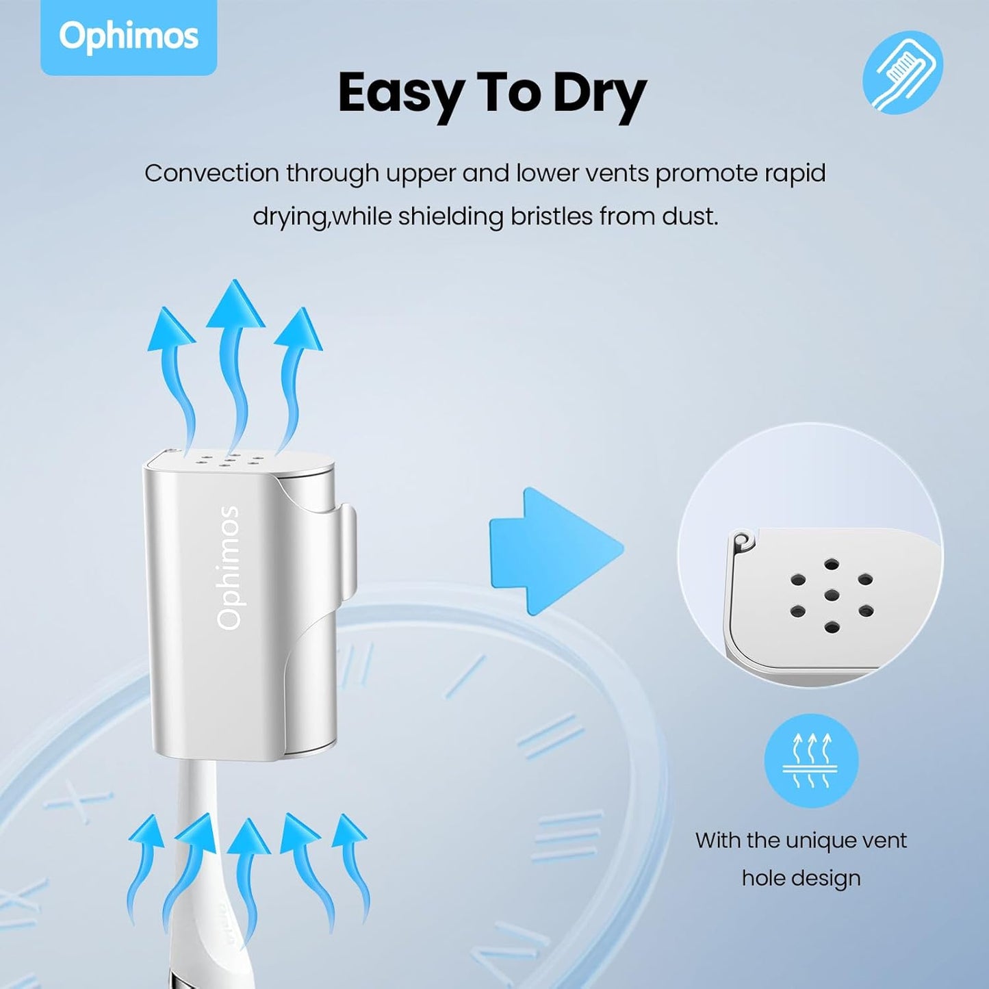 Aluminum Alloy Toothbrush Head Cover/Cap/Protector Case,Travel Toothbrush Covers Long-lasting Toothbrush Head Caps for Most Electric/Manual Brushes, 2 Count