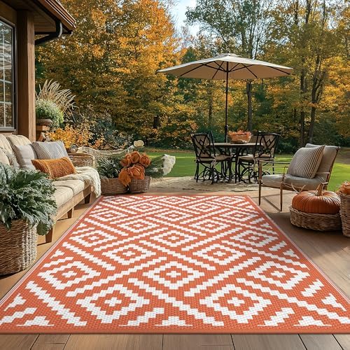 GENIMO Fall Decor Outdoor Rug, Plastic Rugs - Image 6