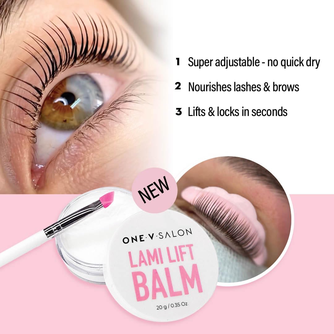 Brow Lamination and Lash Lift Professional Kit – Instant Lift for Lashes & Brows – Vegan, Long-Lasting, Complete Lash and Brow Lift Kit with Sachets, Tools, and Glue Balm