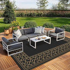 GENIMO Outdoor Rug, Waterproof Plastic Rugs 10'x20' by GENIMO