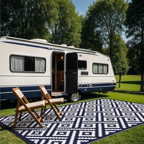 GENIMO Outdoor Rug, Waterproof Plastic Rugs 9'x18' - Image 5